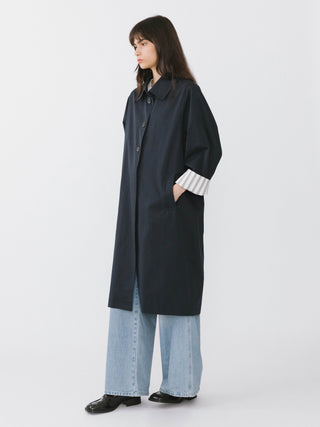 Macintosh Trench Coat with Striped Lining