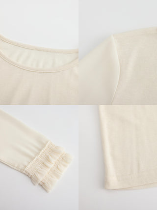 Lace Trim Long Sleeve Base Shirt