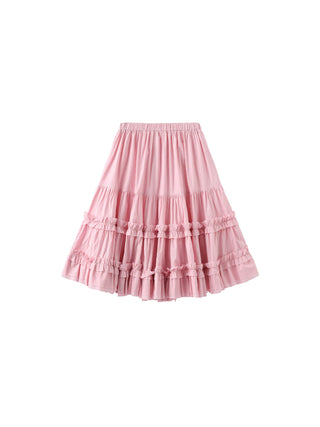 Pure Cotton Ruffle Cake Skirt