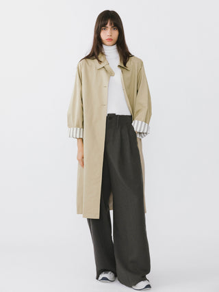 Macintosh Trench Coat with Striped Lining