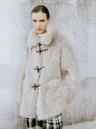 Wheat Faux Fur Monty Coat