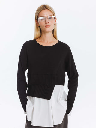 Panelled Knitwear Jumper