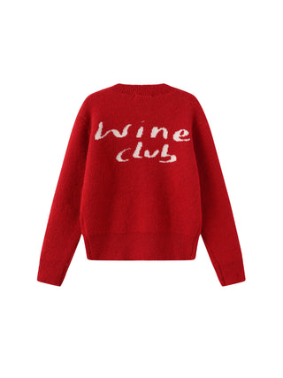 "CUBIC WINE CLUB" Cardigan