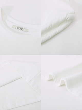 Round Neck White Casual T-shirt