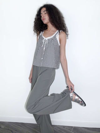 Loose Parachute Trousers with Elastic Waist