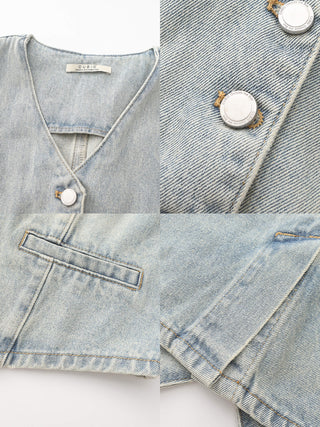 100% Cotton Denim Waistcoat