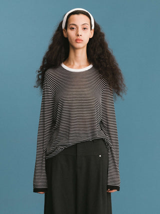 ONE BY CUBIC Thin Stripped Knitwear Jumper