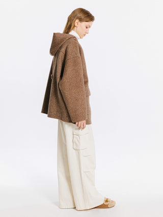 Tailored Coat with Sheep Wool Blend