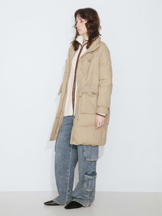 Raglan Long Puffer Down Coat