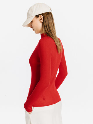 Merino Wool Turtleneck Knitwear Jumper