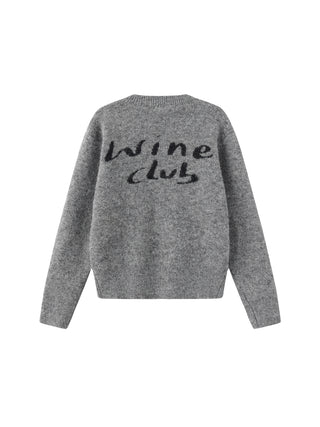 "CUBIC WINE CLUB" Cardigan