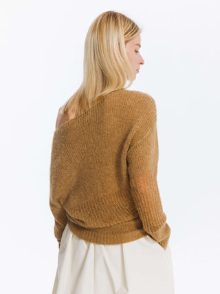 Off The Shoulder Stacked Long Sleeved Sweater