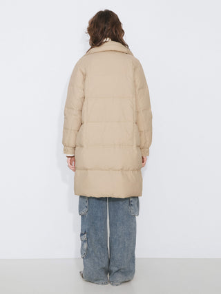 Raglan Long Puffer Down Coat