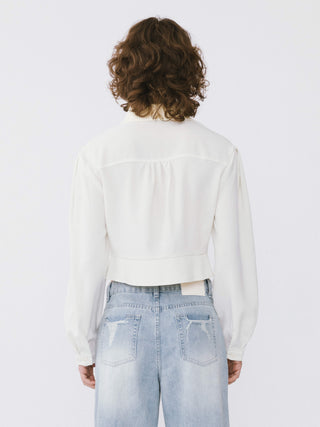Cocoon Sleeve Cropped Jacket