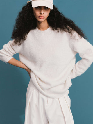 ONE BY CUBIC Brushed Alpaca Knitwear Jumper