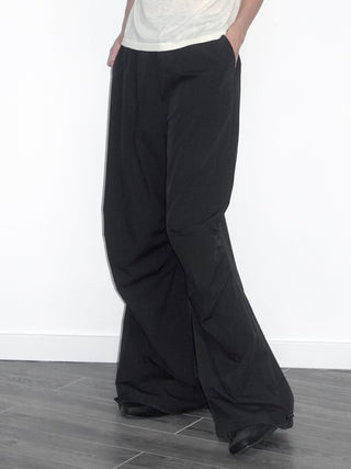 Loose Parachute Trousers with Elastic Waist