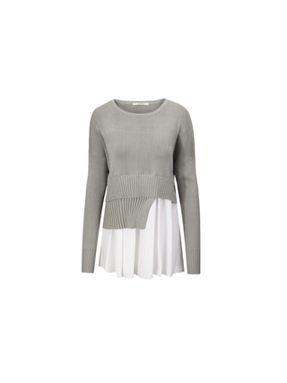 Panelled Knitwear Jumper