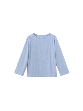 Loose Crew Neck Long Sleeve Knit Top