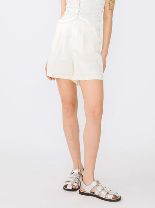 A-line Pleated Tailored Shorts