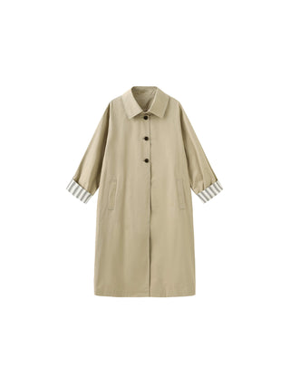 Macintosh Trench Coat with Striped Lining