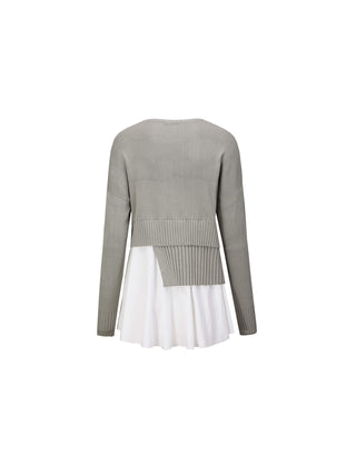 Panelled Knitwear Jumper