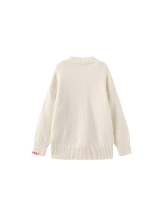 V-Neck Alpaca Knitwear Jumper