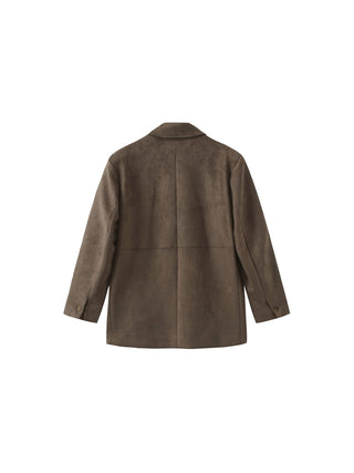 ONE BY CUBIC Silky Tailored Suede Jacket