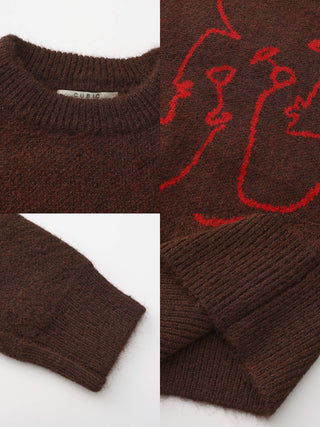 "CUBIC WINE CLUB" Sweater