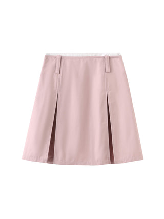 Pleated Short Skirt