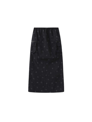 A-line Floral Skirt