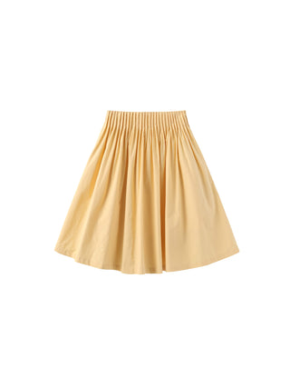 100% Cotton A-Line Midi Skirt