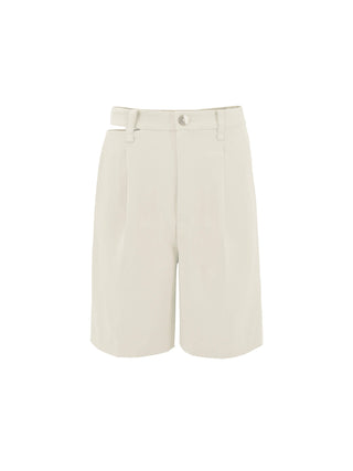Asymmetric Cut Out Tailored Shorts