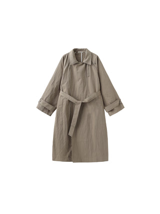 Oversized Large Lapel Long Trench Coat