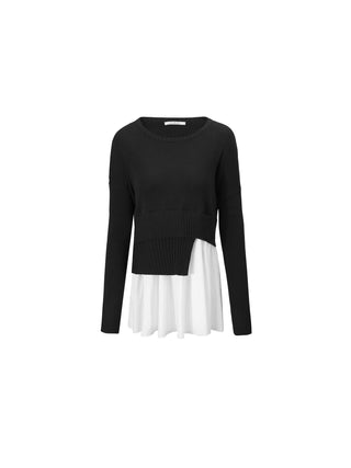 Panelled Knitwear Jumper