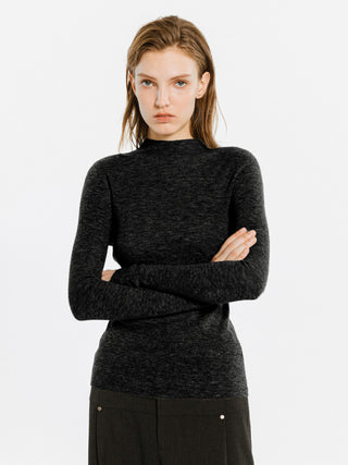 Merino Wool Turtleneck Knitwear Jumper