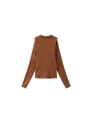 Detachable Knit Long Sleeve Top