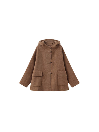 Tailored Coat with Sheep Wool Blend