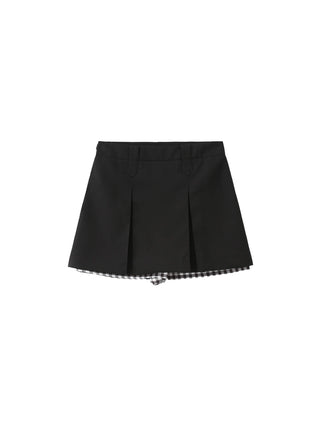 Checkered Peekaboo Mini Skirt