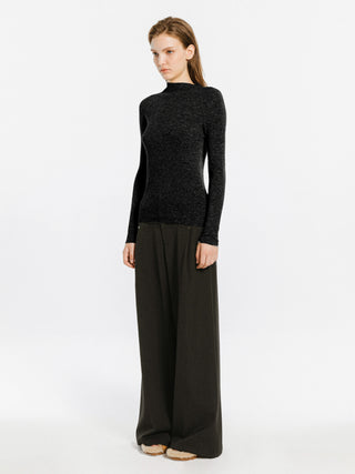 Merino Wool Turtleneck Knitwear Jumper