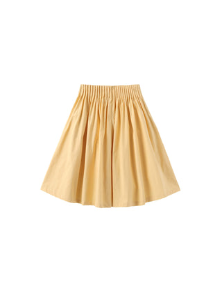 100% Cotton A-Line Midi Skirt