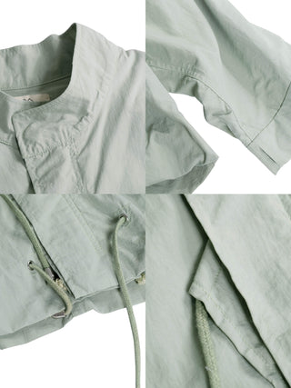 Loose-fitting Drawstring Short Jacket