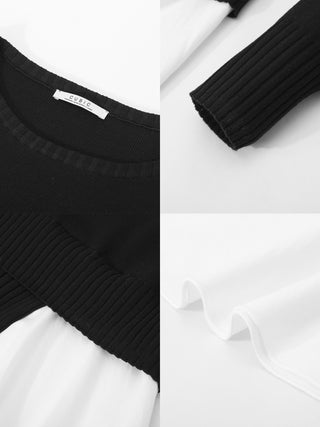 Panelled Knitwear Jumper