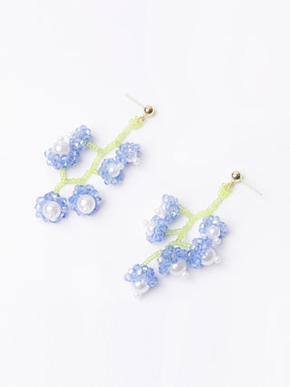 Handmade Crystal Beaded Floral Earrings