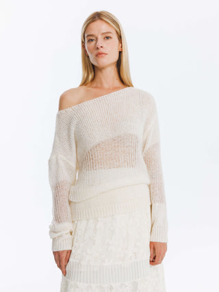 Off The Shoulder Stacked Long Sleeved Sweater