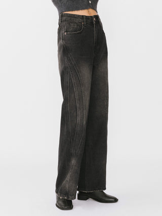 Vintage Style Straight leg Denim Jeans