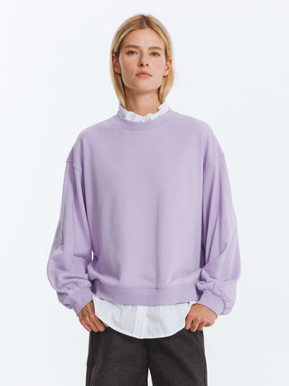 Oversized Sweatshirt with Cotton Blend