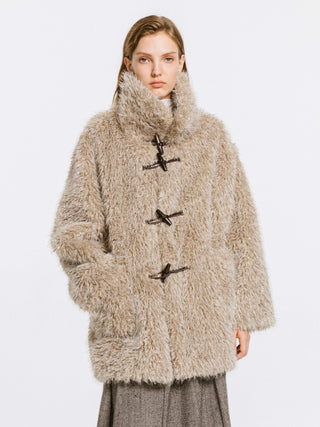 Wheat Faux Fur Monty Coat