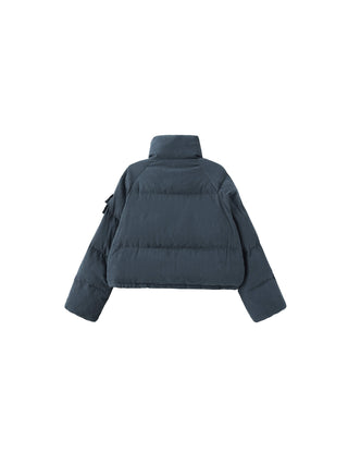 High Neck Short Puffer Down Coat