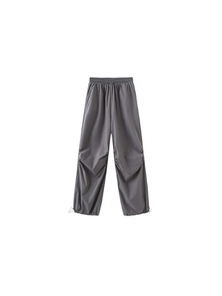 Loose Parachute Trousers with Elastic Waist