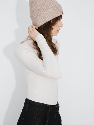 Merino Wool Turtleneck Knitwear Jumper